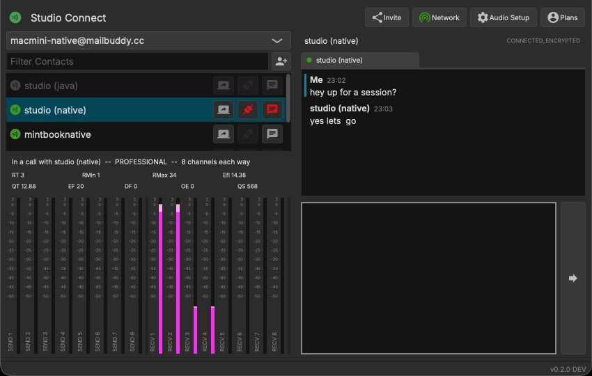 Studio Connect screenshot